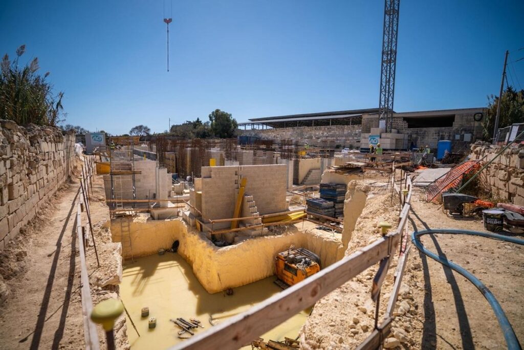 Works underway on a new electricity distribution centre in Siġġiewi